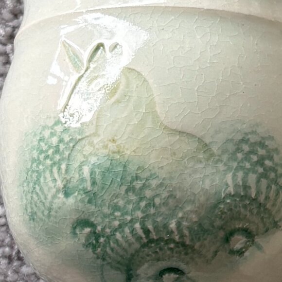 Unicorn Goblets Handmade Ceramic Pale Green Set of 2 - Picture 4 of 9